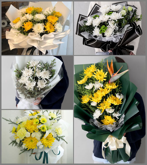 山西晋中介休市洪山镇小褚屯村白事花束代送